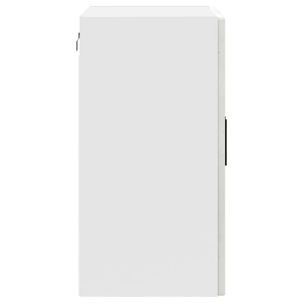 Kitchen Wall Cabinet with Glass Door Porto Concrete Grey