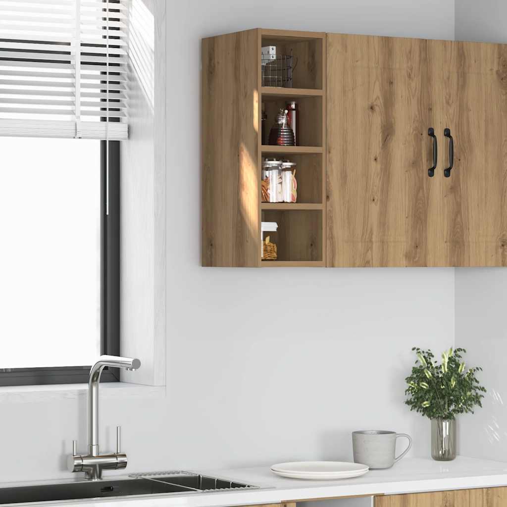Hanging Cabinet "Riga" Artisan Oak 20x29,5x60 cm Engineered Wood