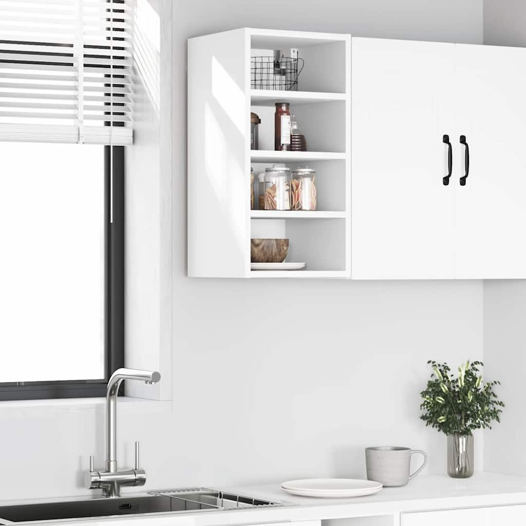 vidaXL Hanging Cabinet White 30x29.5x60 cm Engineered Wood