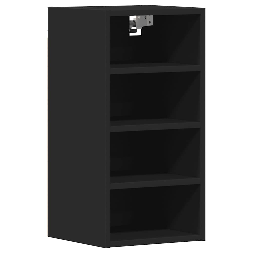 vidaXL Hanging Cabinet Black 30x29.5x60 cm Engineered Wood