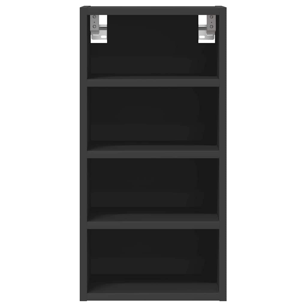 vidaXL Hanging Cabinet Black 30x29.5x60 cm Engineered Wood