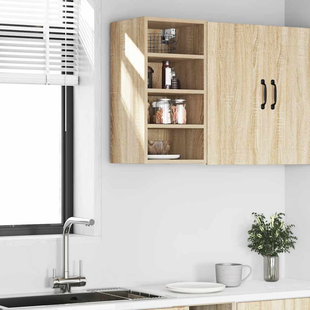 vidaXL Hanging Cabinet Sonoma Oak 30x29.5x60 cm Engineered Wood