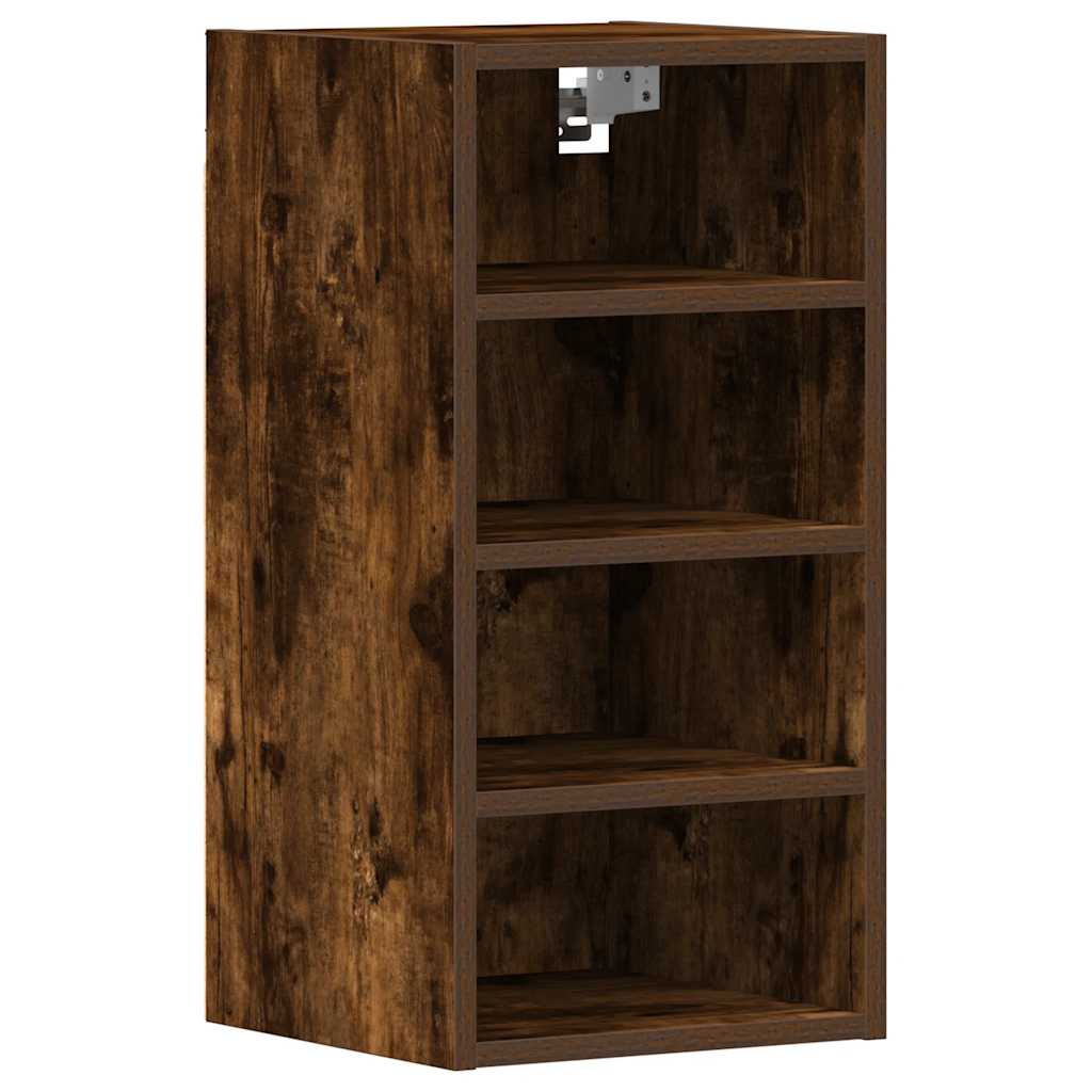 vidaXL Hanging Cabinet Smoked Oak 30x29.5x60 cm Engineered Wood