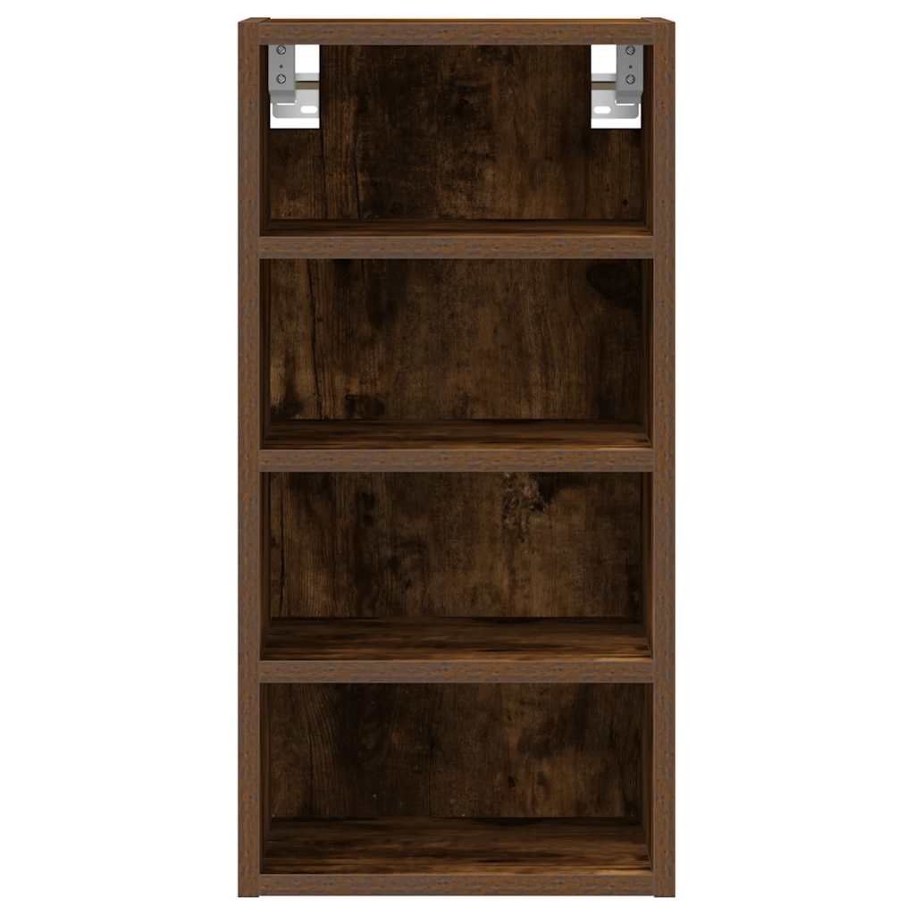 vidaXL Hanging Cabinet Smoked Oak 30x29.5x60 cm Engineered Wood