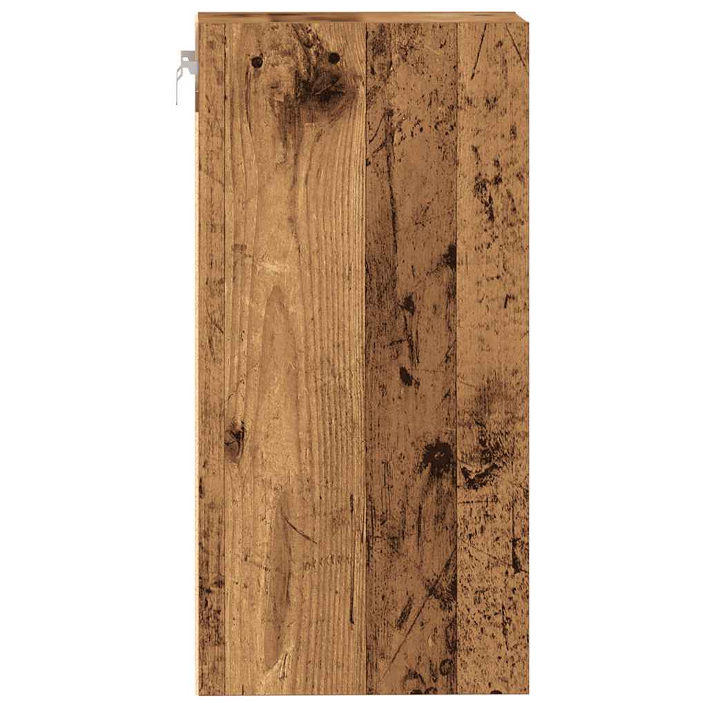 vidaXL Hanging Cabinet Old Wood 30x29.5x60 cm Engineered Wood