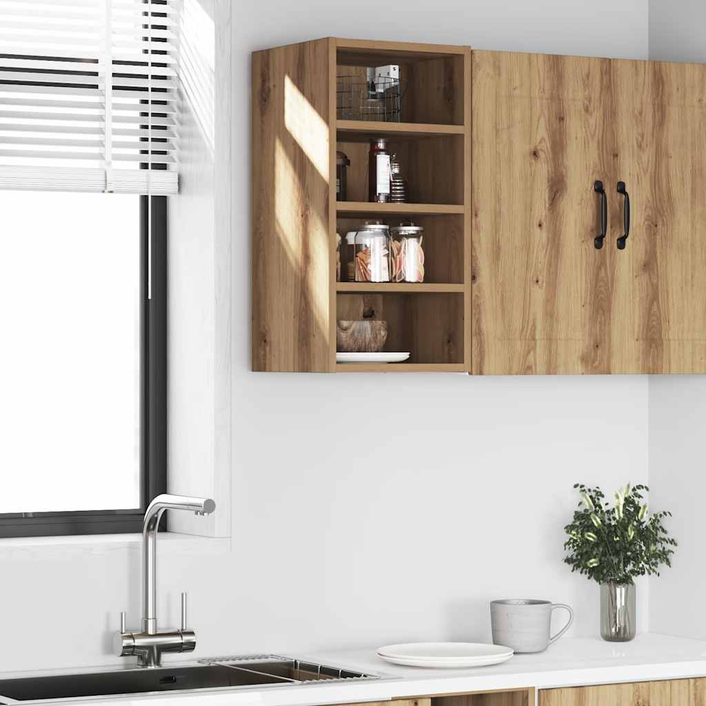 vidaXL Hanging Cabinet Artisan Oak 30x29.5x60 cm Engineered Wood