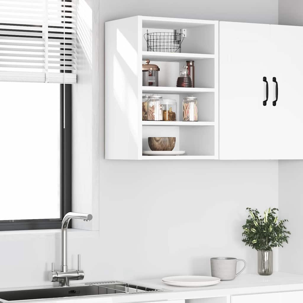 vidaXL Hanging Cabinet White 40x29.5x60 cm Engineered Wood