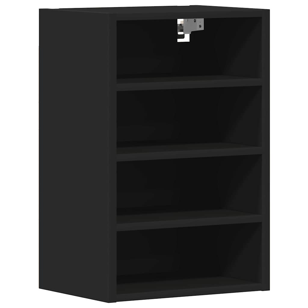 vidaXL Hanging Cabinet Black 40x29.5x60 cm Engineered Wood