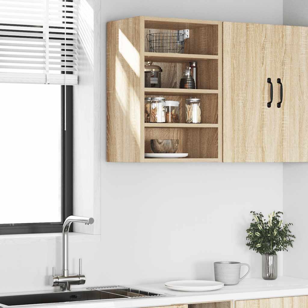 vidaXL Hanging Cabinet Sonoma Oak 40x29.5x60 cm Engineered Wood