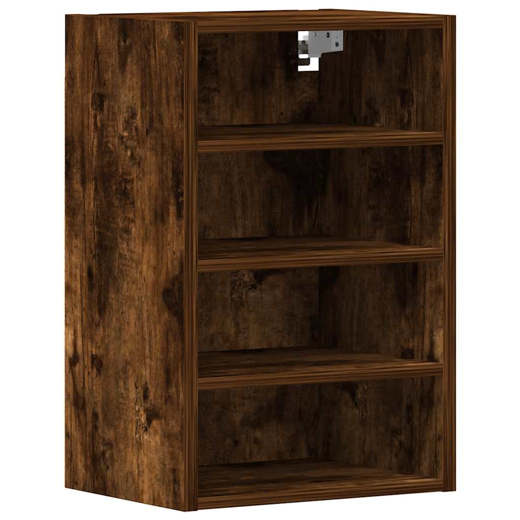 vidaXL Hanging Cabinet Smoked Oak 40x29.5x60 cm Engineered Wood