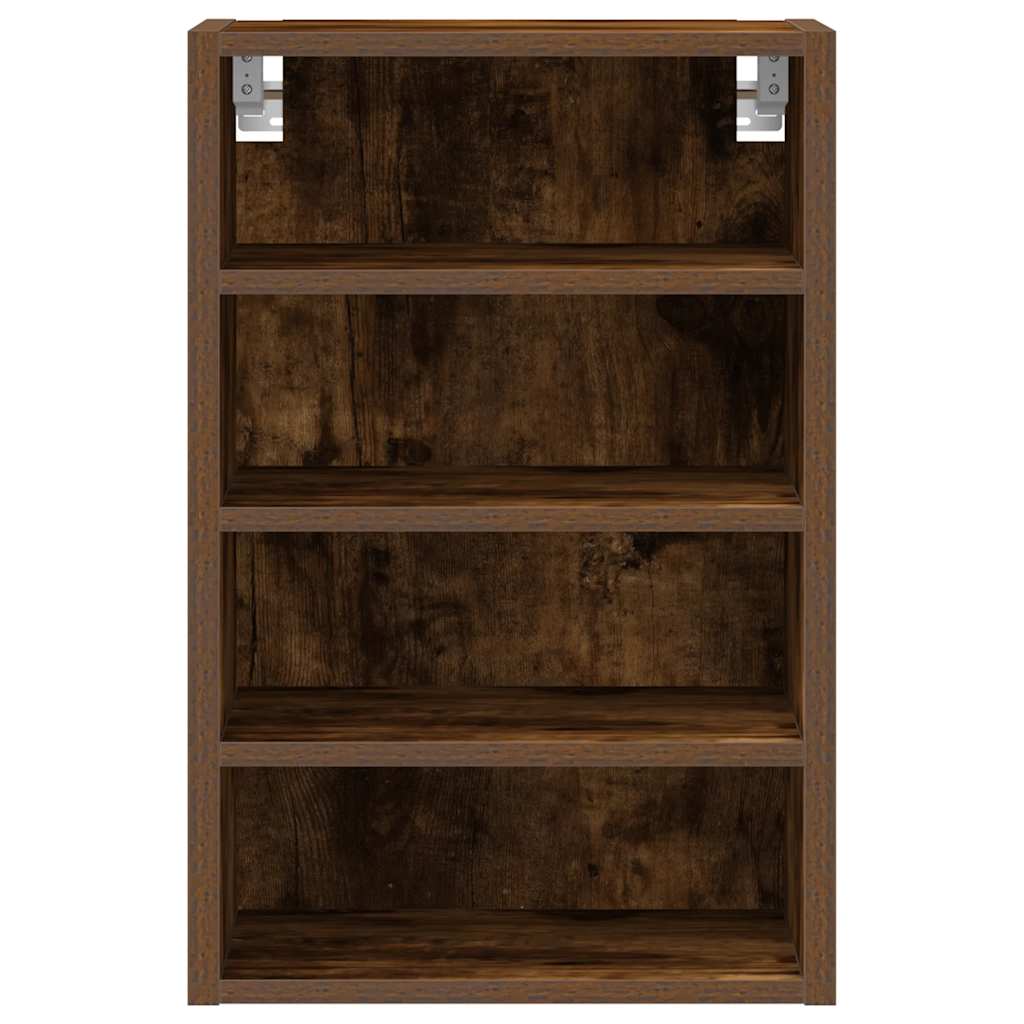 vidaXL Hanging Cabinet Smoked Oak 40x29.5x60 cm Engineered Wood