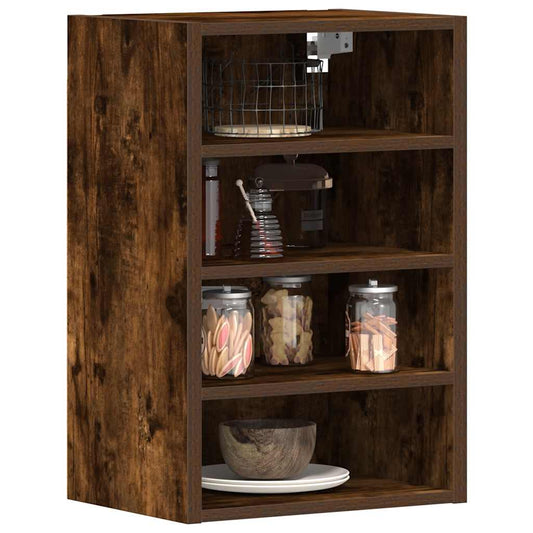 vidaXL Hanging Cabinet Smoked Oak 40x29.5x60 cm Engineered Wood