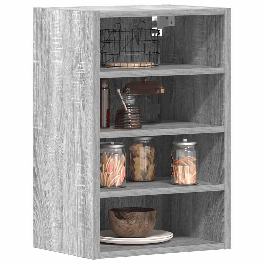 vidaXL Hanging Cabinet Grey Sonoma 40x29.5x60 cm Engineered Wood