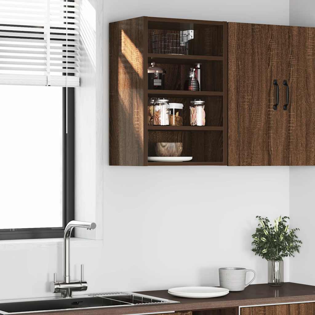 vidaXL Hanging Cabinet Brown Oak 40x29.5x60 cm Engineered Wood