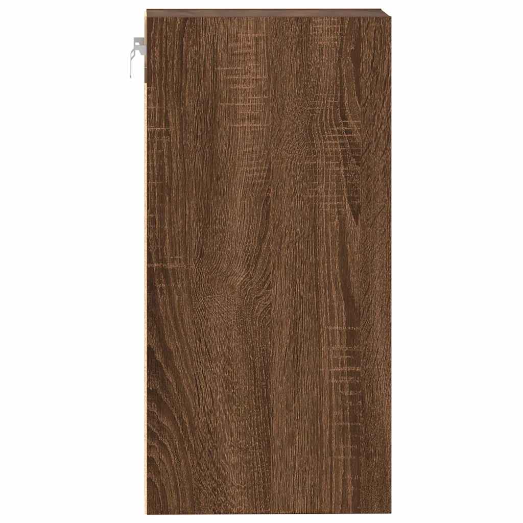 vidaXL Hanging Cabinet Brown Oak 40x29.5x60 cm Engineered Wood