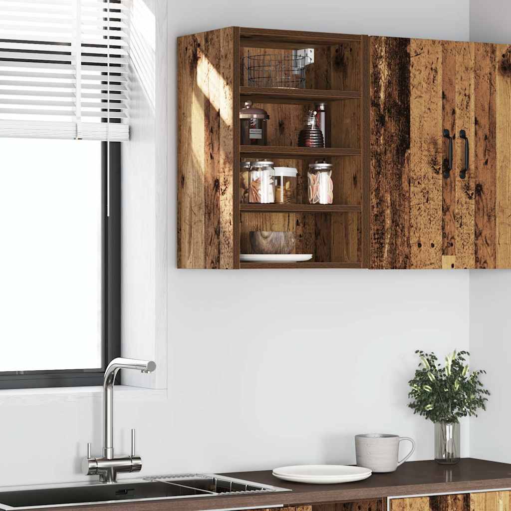 vidaXL Hanging Cabinet Old Wood 40x29.5x60 cm Engineered Wood