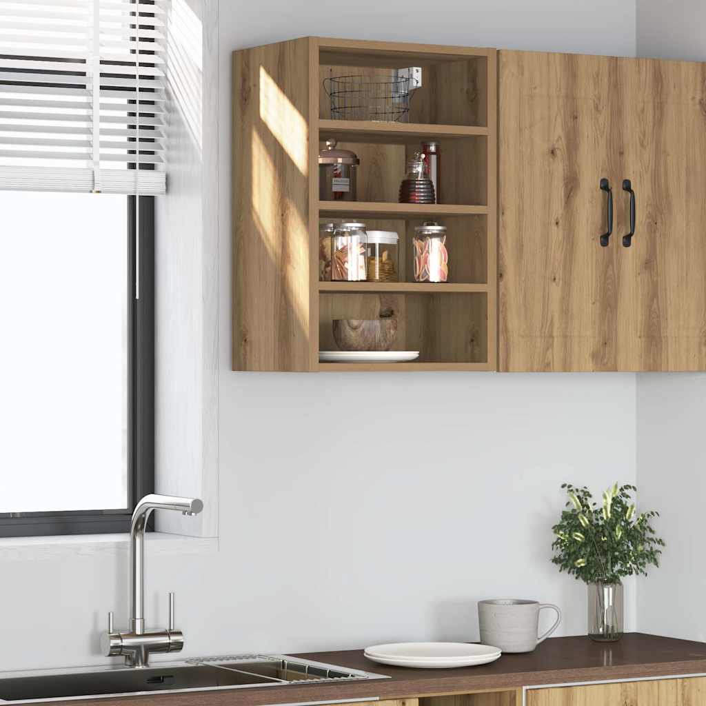Hanging Cabinet "Riga" Artisan Oak 40x29,5x60 cm Engineered Wood