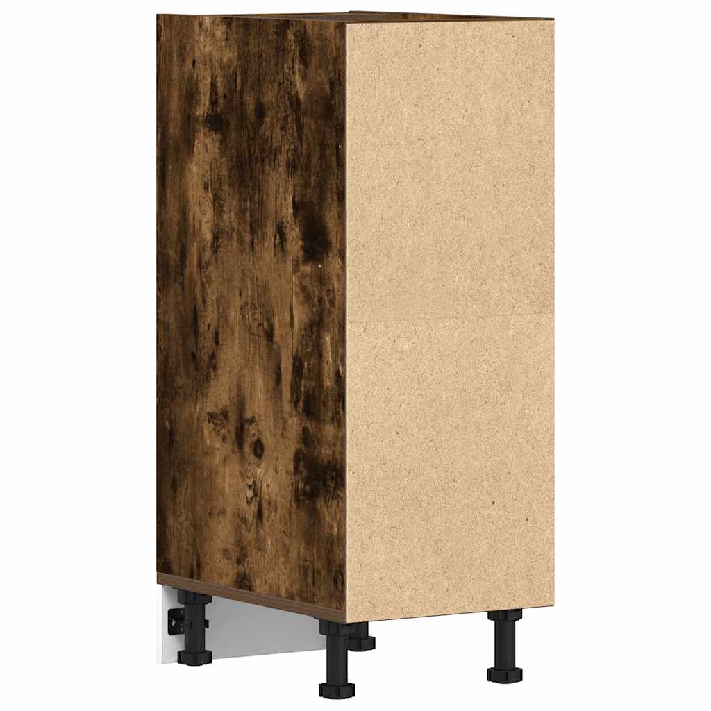 Bottom Cabinet Riga Smoked Oak 30x44.5x81.5 cm Engineered Wood