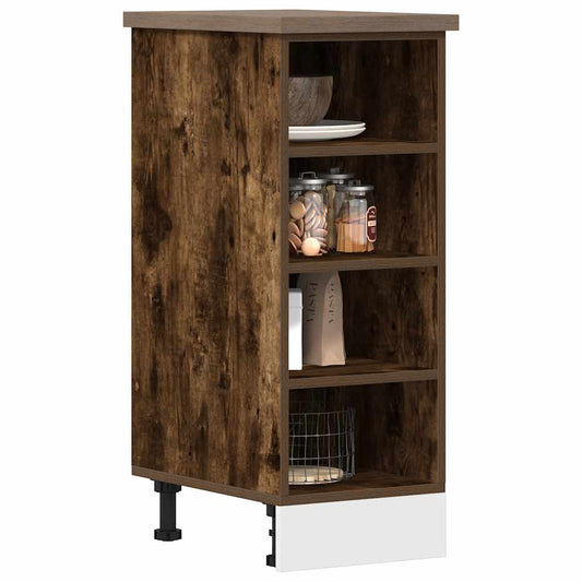 Bottom Cabinet Riga Smoked Oak 30x44.5x81.5 cm Engineered Wood
