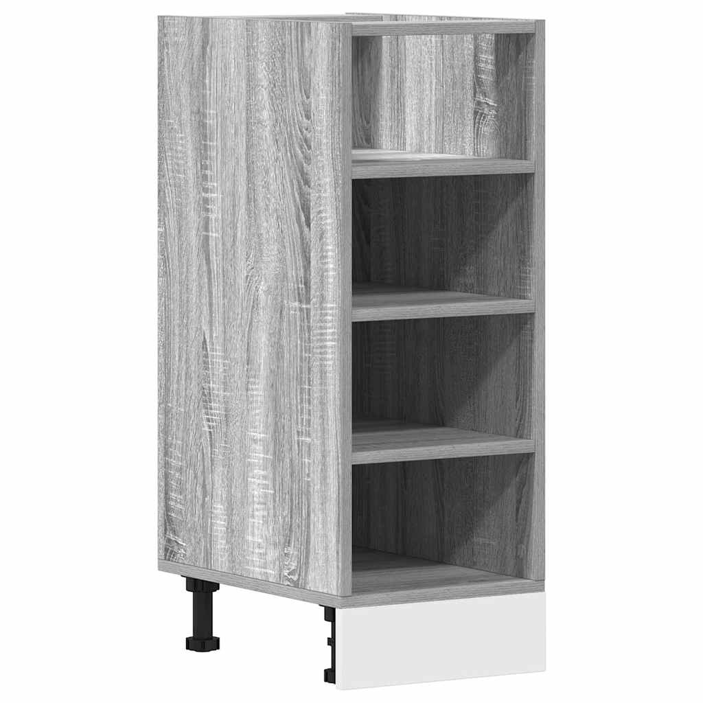 vidaXL Bottom Cabinet Grey Sonoma 30x44,5x81,5 cm Engineered Wood