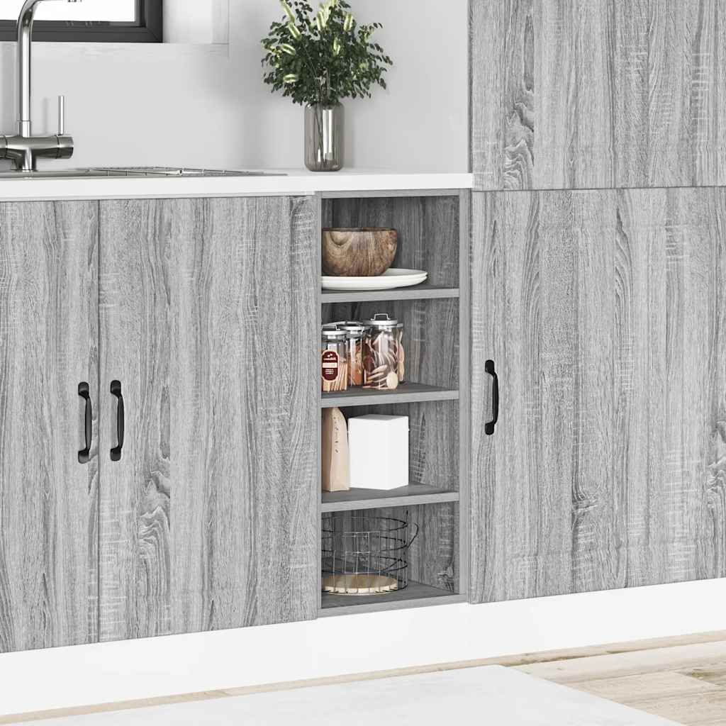 vidaXL Bottom Cabinet Grey Sonoma 30x44,5x81,5 cm Engineered Wood