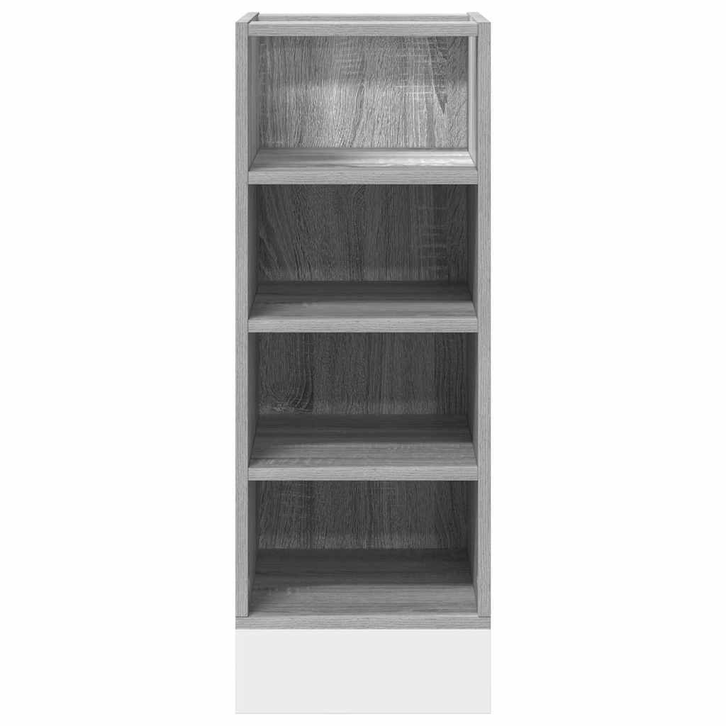 vidaXL Bottom Cabinet Grey Sonoma 30x44,5x81,5 cm Engineered Wood