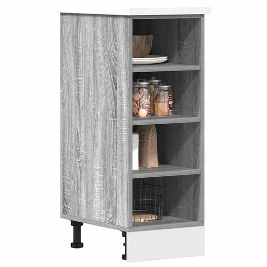 vidaXL Bottom Cabinet Grey Sonoma 30x44,5x81,5 cm Engineered Wood