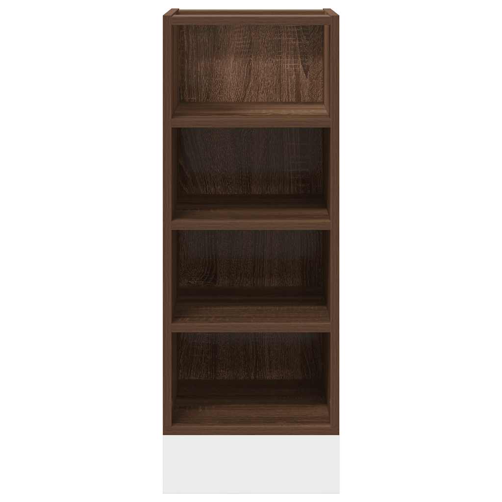 vidaXL Bottom Cabinet Brown Oak 30x44,5x81,5 cm Engineered Wood