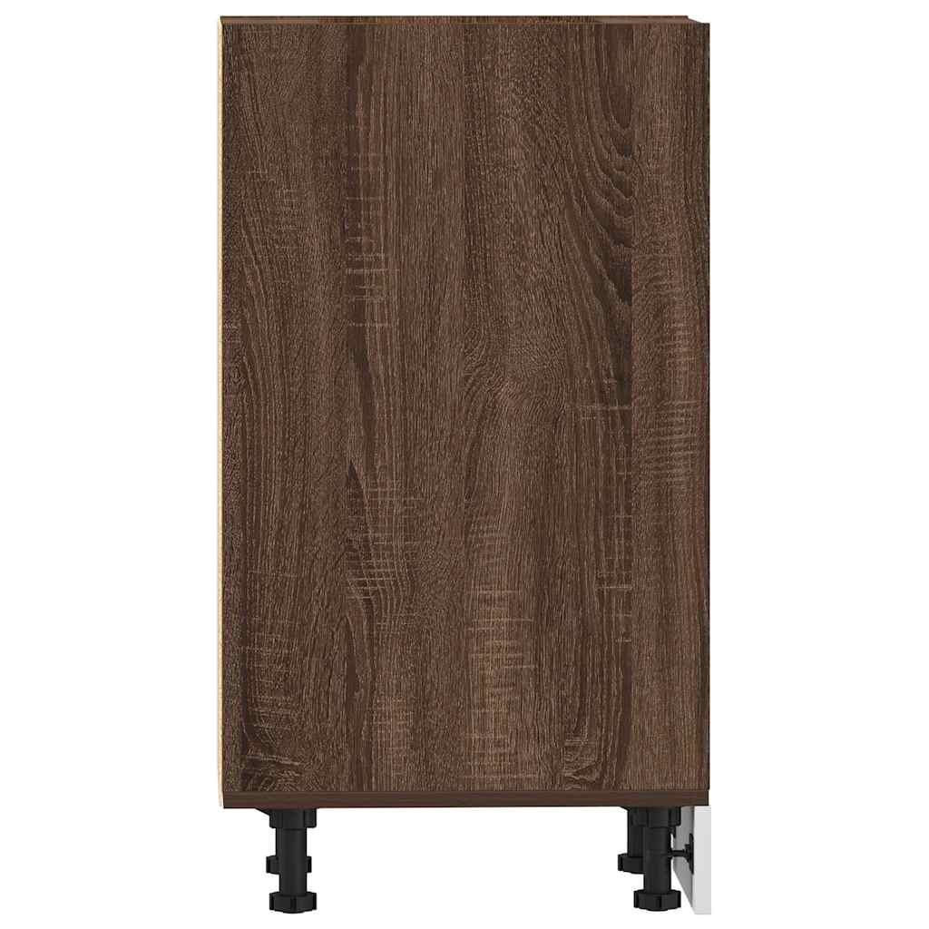 vidaXL Bottom Cabinet Brown Oak 30x44,5x81,5 cm Engineered Wood