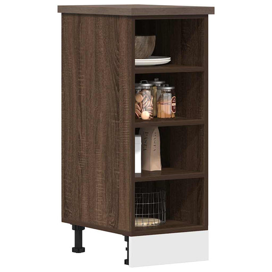 vidaXL Bottom Cabinet Brown Oak 30x44,5x81,5 cm Engineered Wood