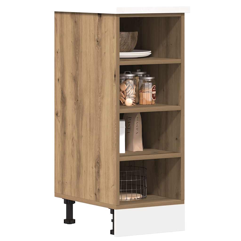 Bottom Cabinet "Riga" Artisan Oak 30x44,5x81,5 cm Engineered Wood