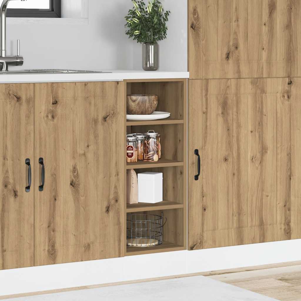 Bottom Cabinet "Riga" Artisan Oak 30x44,5x81,5 cm Engineered Wood