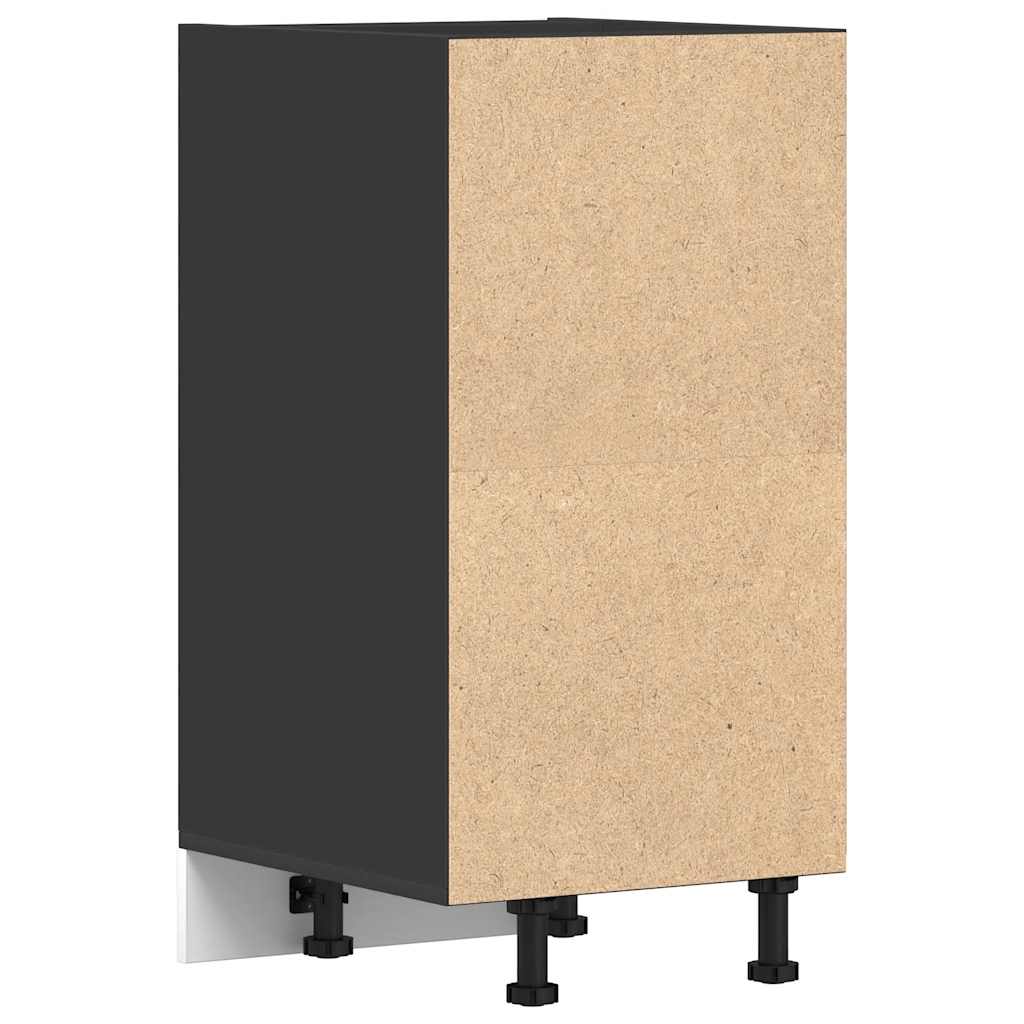 Bottom Cabinet Riga Black 40x44.5x81.5 cm Engineered Wood