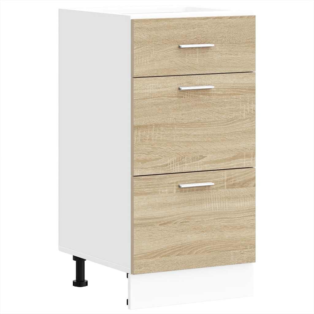 vidaXL Bottom Cabinet Sonoma Oak 40x46x81.5 cm Engineered Wood