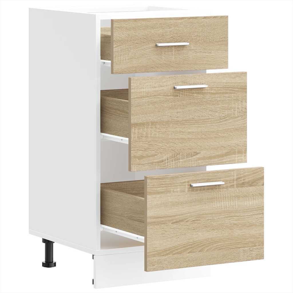 vidaXL Bottom Cabinet Sonoma Oak 40x46x81.5 cm Engineered Wood