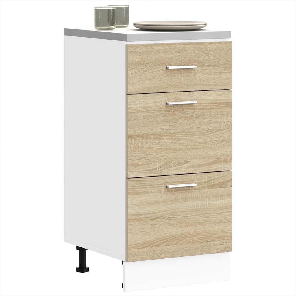 vidaXL Bottom Cabinet Sonoma Oak 40x46x81.5 cm Engineered Wood