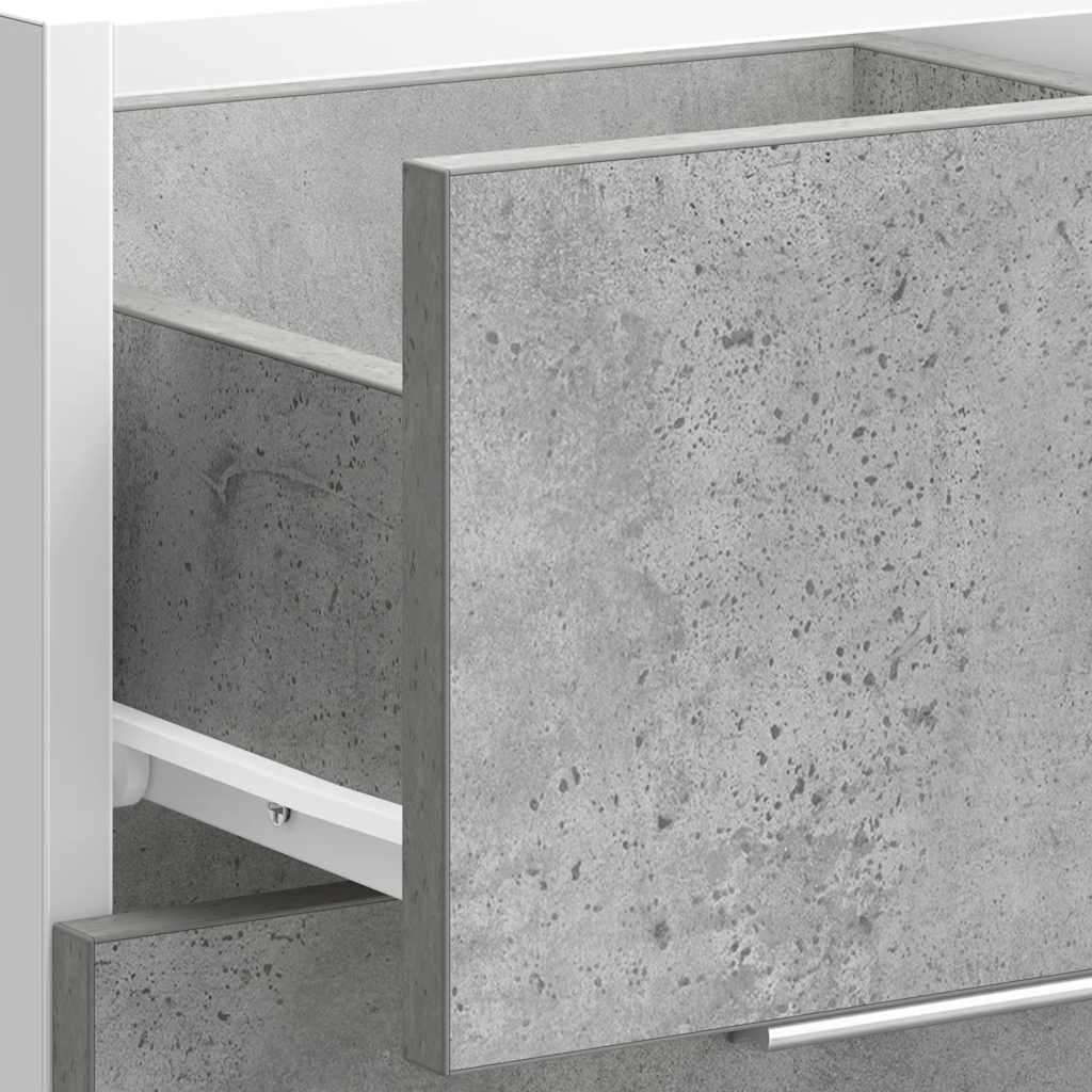 vidaXL Bottom Cabinet Concrete Grey 40x46x81.5 cm Engineered Wood