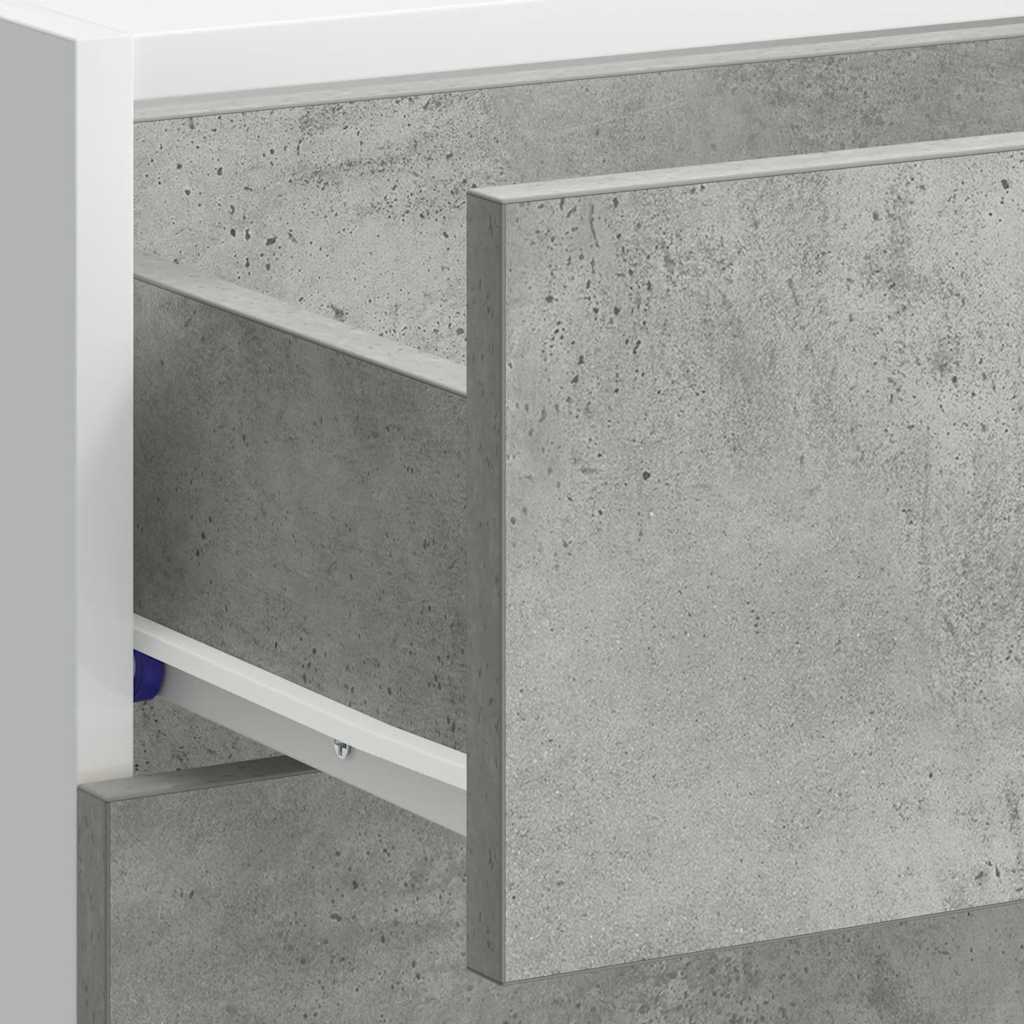 Bottom Cabinet "Lyon" Concrete Grey 40x46x81,5 cm Engineered Wood