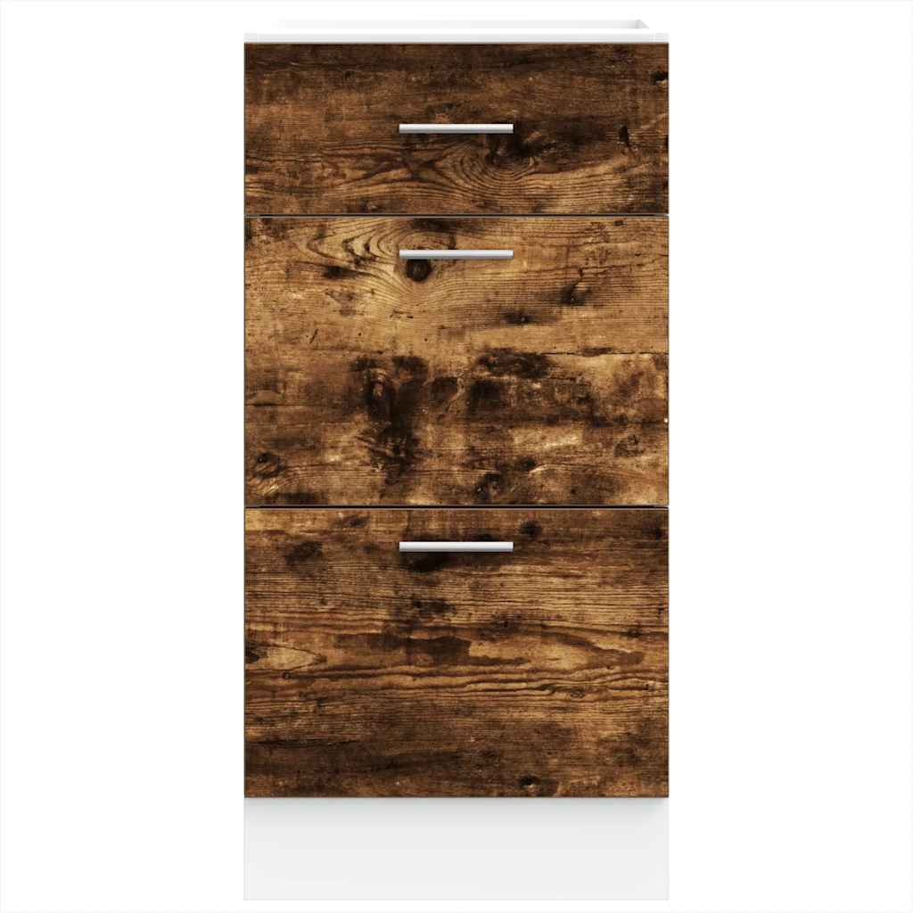 vidaXL Bottom Cabinet Smoked Oak 40x46x81.5 cm Engineered Wood