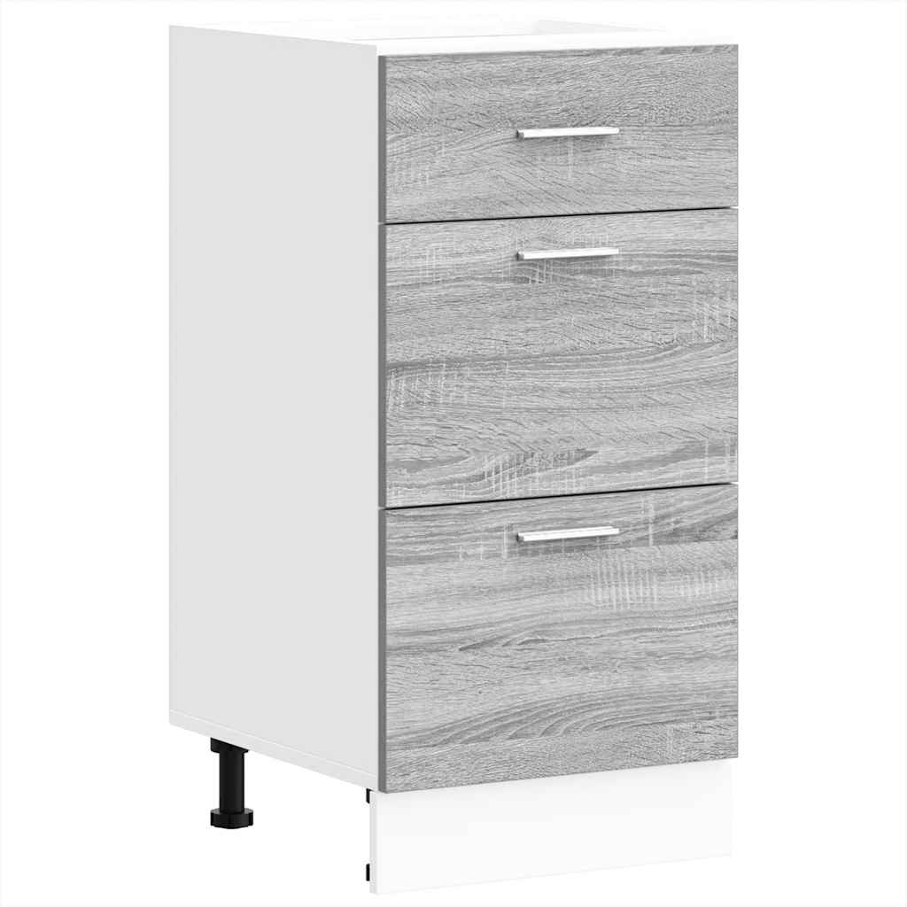 vidaXL Bottom Cabinet Grey Sonoma 40x46x81.5 cm Engineered Wood