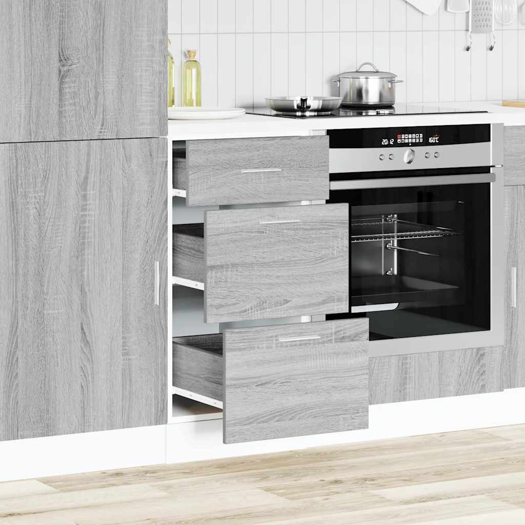 vidaXL Bottom Cabinet Grey Sonoma 40x46x81.5 cm Engineered Wood