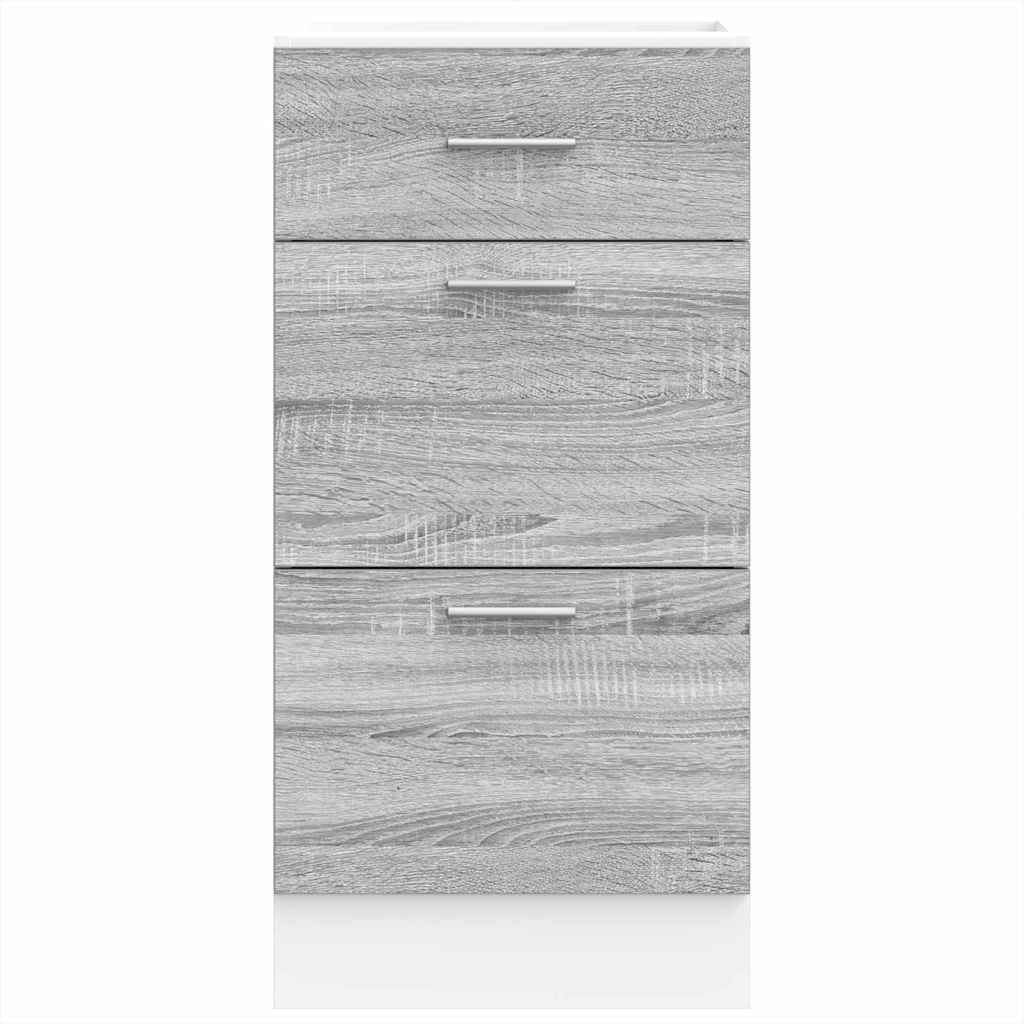 vidaXL Bottom Cabinet Grey Sonoma 40x46x81.5 cm Engineered Wood