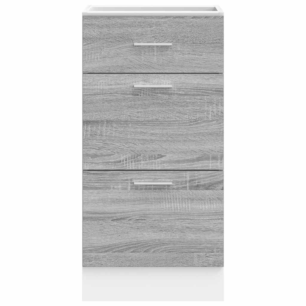 Bottom Cabinet "Lyon" Grey Sonoma 40x46x81,5 cm Engineered Wood