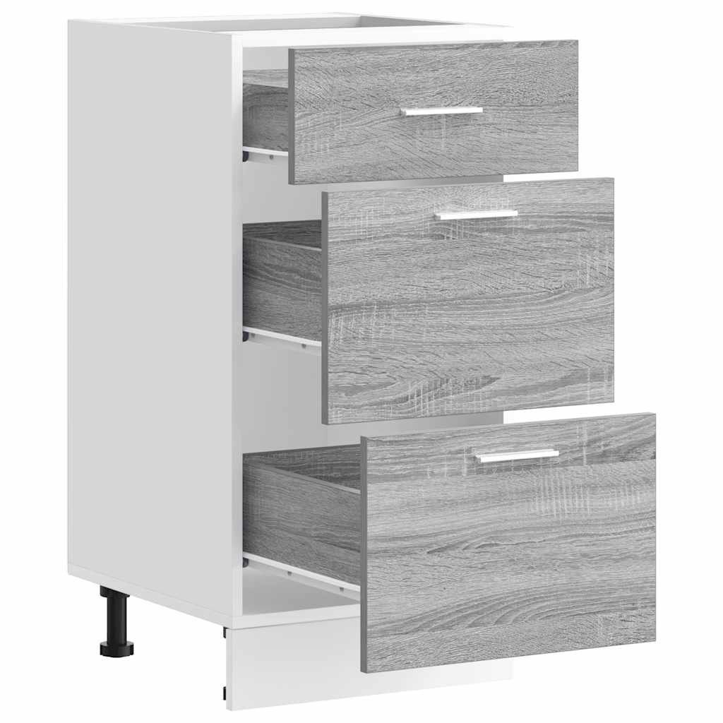 Bottom Cabinet "Lyon" Grey Sonoma 40x46x81,5 cm Engineered Wood