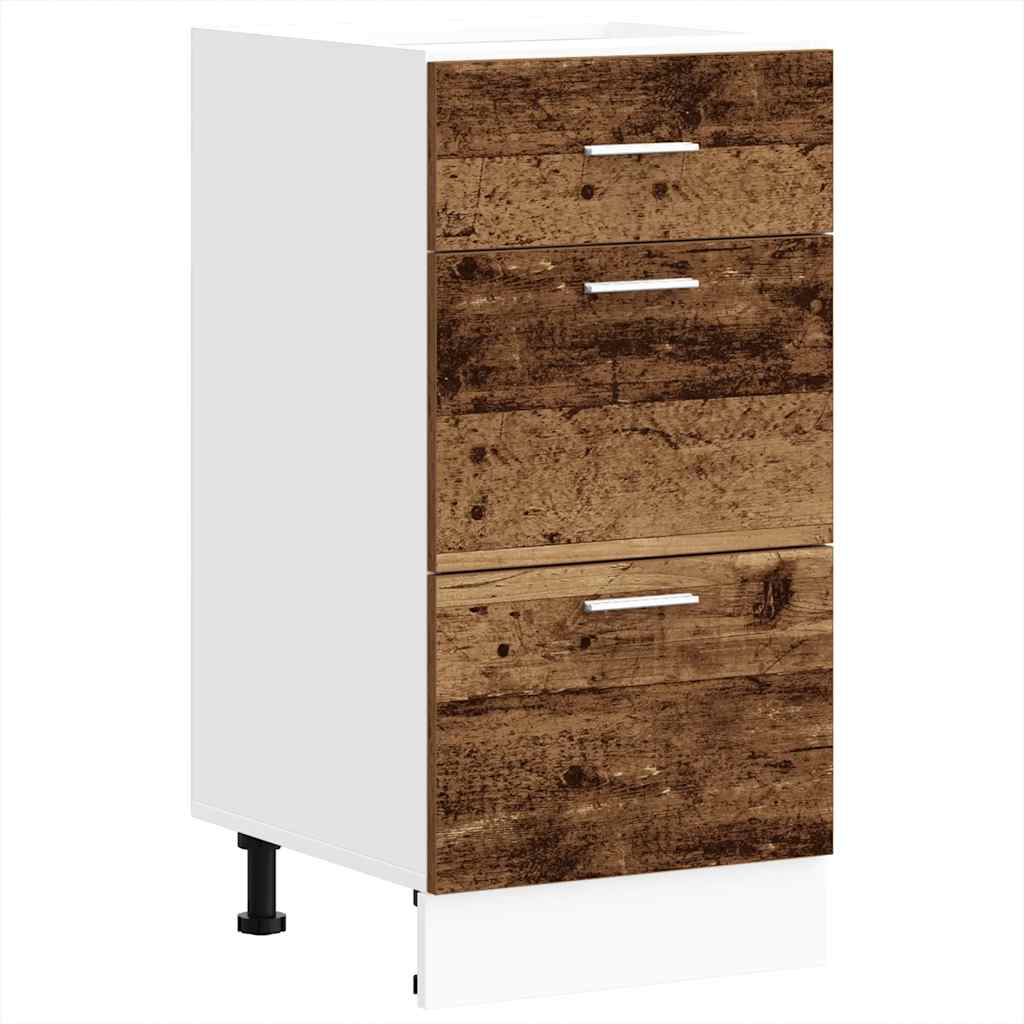 vidaXL Bottom Cabinet Old Wood 40x46x81.5 cm Engineered Wood