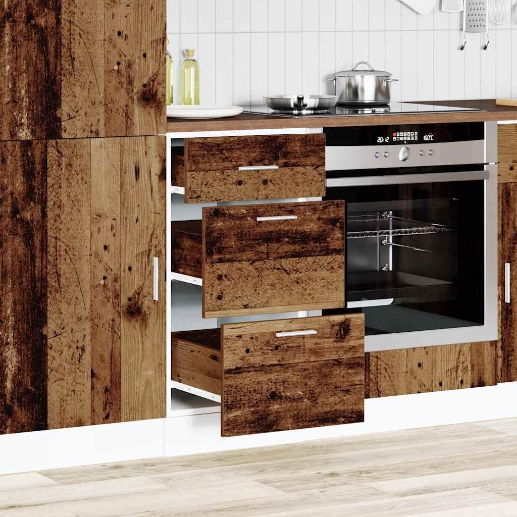 vidaXL Bottom Cabinet Old Wood 40x46x81.5 cm Engineered Wood