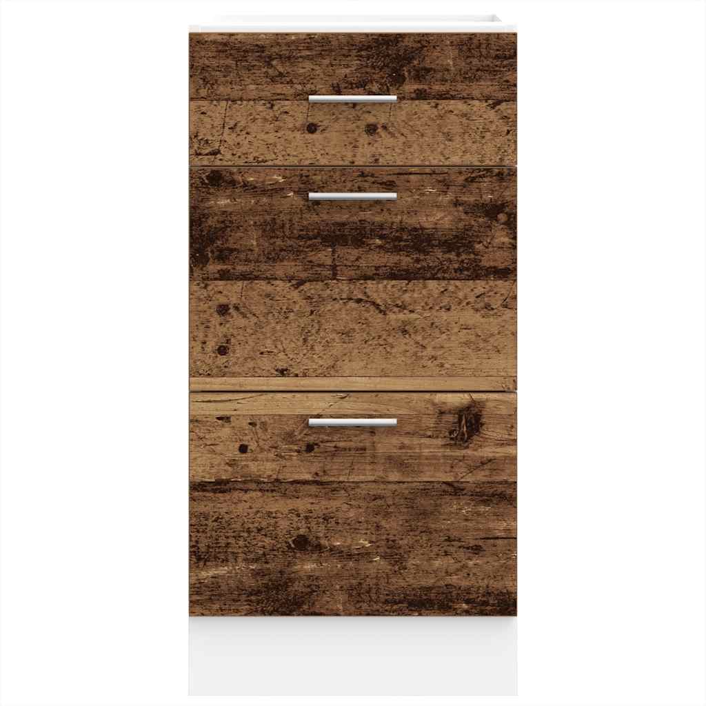 vidaXL Bottom Cabinet Old Wood 40x46x81.5 cm Engineered Wood