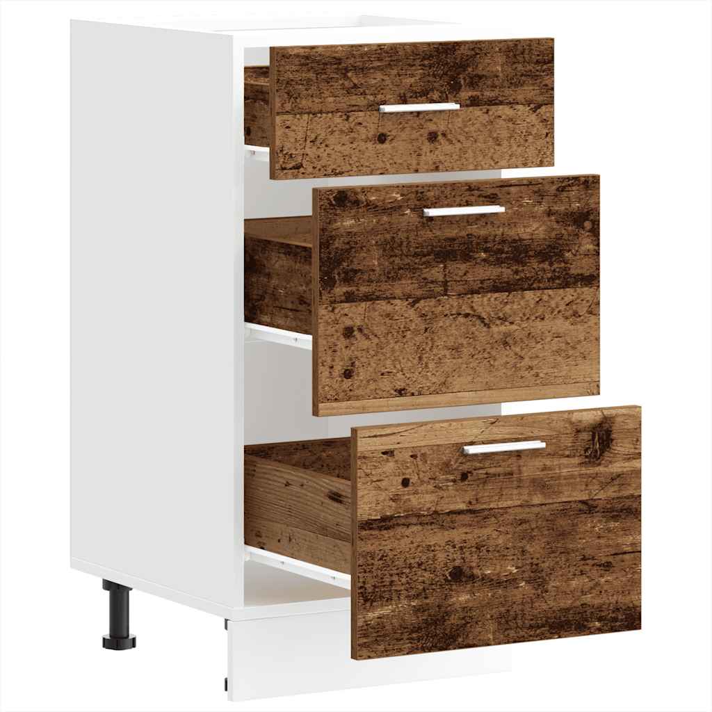 vidaXL Bottom Cabinet Old Wood 40x46x81.5 cm Engineered Wood