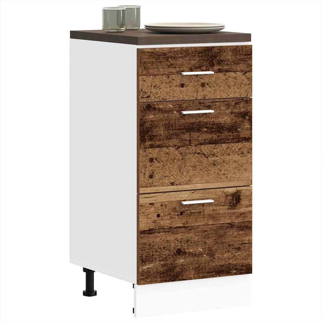 vidaXL Bottom Cabinet Old Wood 40x46x81.5 cm Engineered Wood