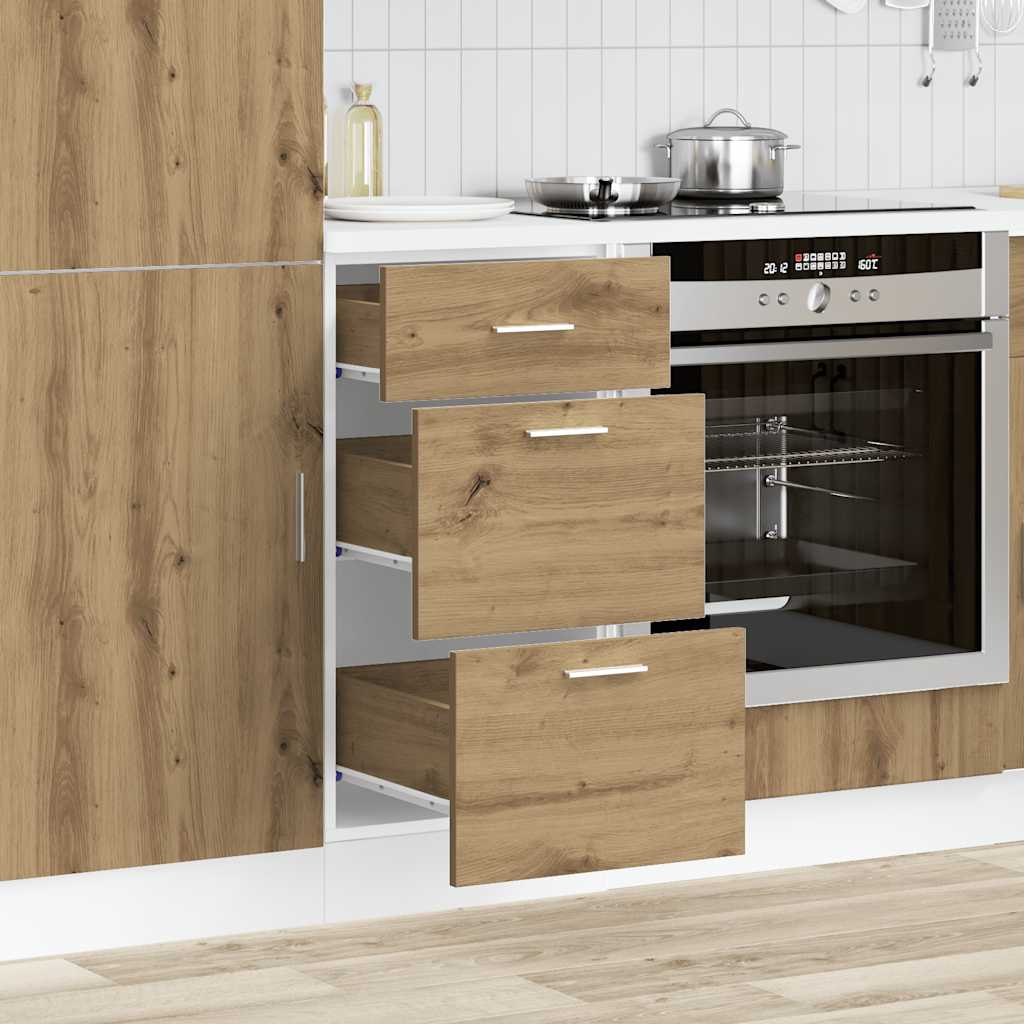 Bottom Cabinet "Lyon" Artisan Oak 40x46x81,5 cm Engineered Wood